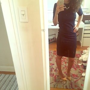 Midi navy dress